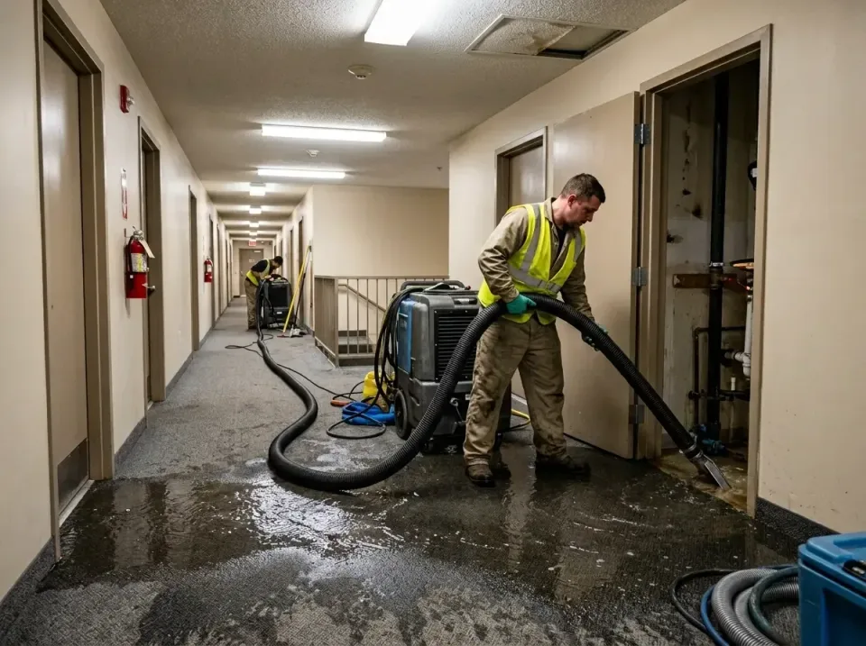 multi-unit-apartment-hallway-f-005 — frequently asked questions, Emergency Burst Pipe Water Extraction & Removal in Walworth…